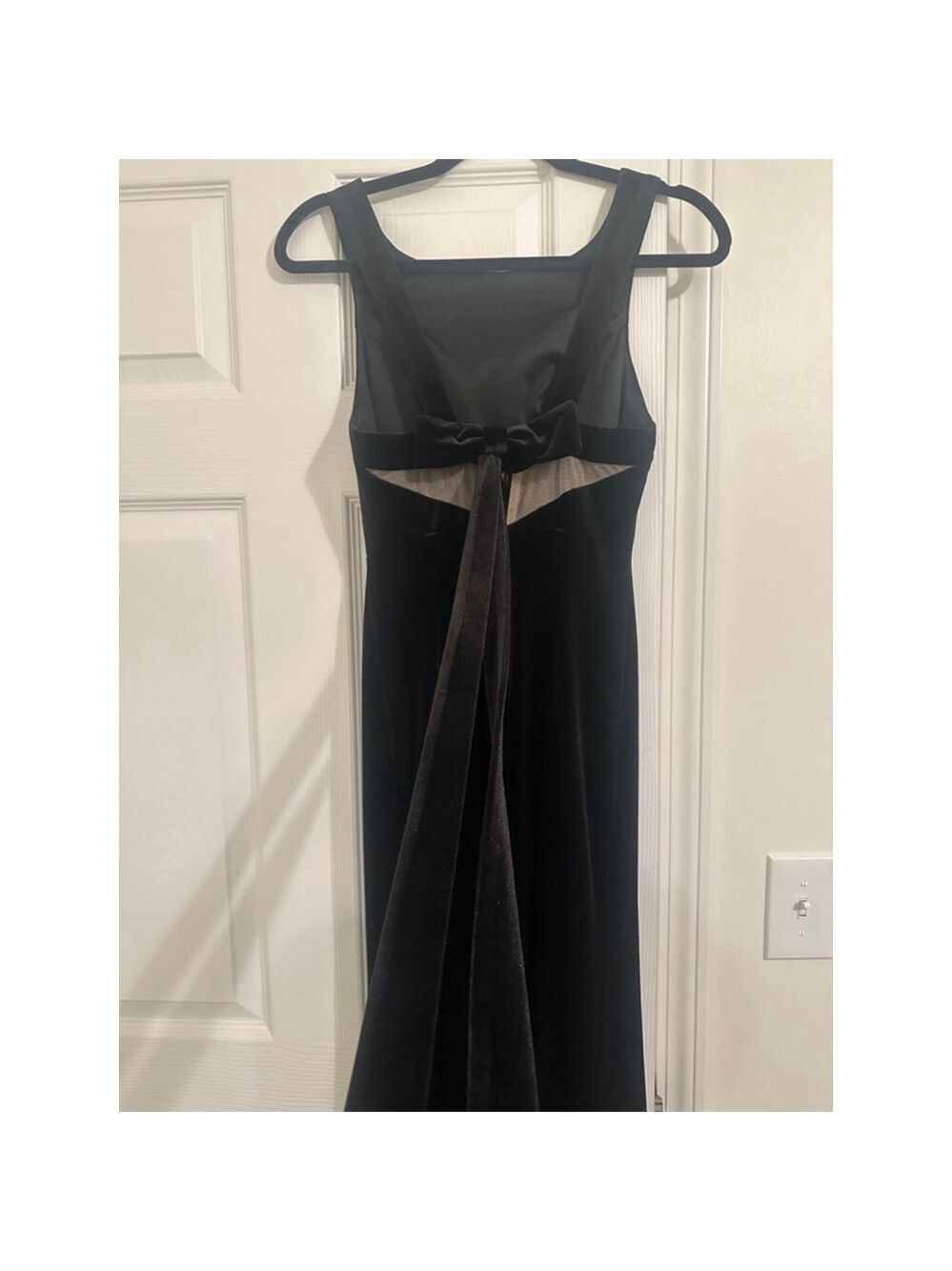 Black Velvet Gown Dress Size XS